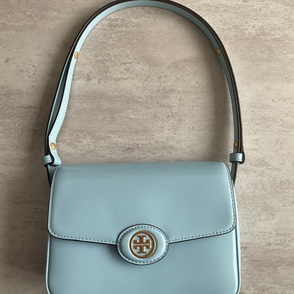 Tory Burch Light Blue Shoulder Bag 8 inches used